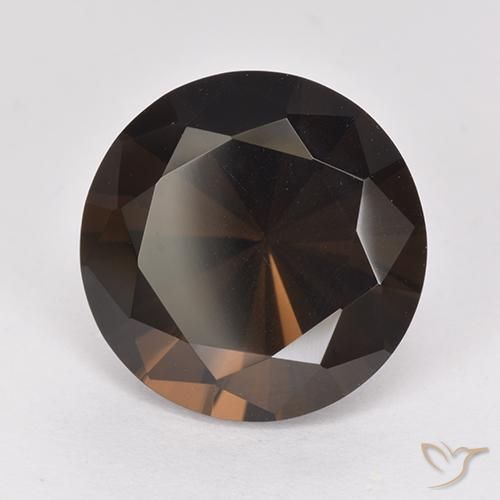 6.69 ct Brown Smoky Quartz Stone, Natural Smoky Quartz in Diamond-Cut Shape for Sale