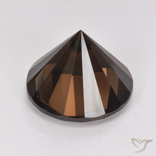 Smoky Quartz Gemstone in 13 mm (calibrated) Size for Sale, Smoky Quartz Stone in Medium Brown Color