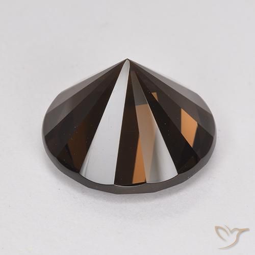 Smoky Quartz Gemstone in 13 mm (calibrated) Size for Sale, Smoky Quartz Stone in Medium Brown Color