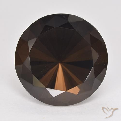 15.17 ct Brown Smoky Quartz Stone, Natural Smoky Quartz in Diamond-Cut Shape for Sale