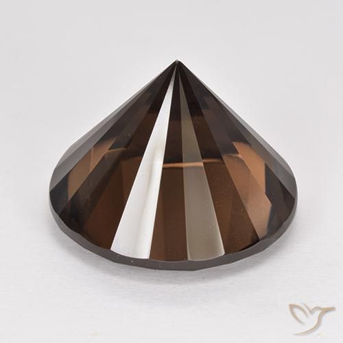 Smoky Quartz Gemstone in 17 mm (calibrated) Size for Sale, Smoky Quartz Stone in Hickory Brown Color