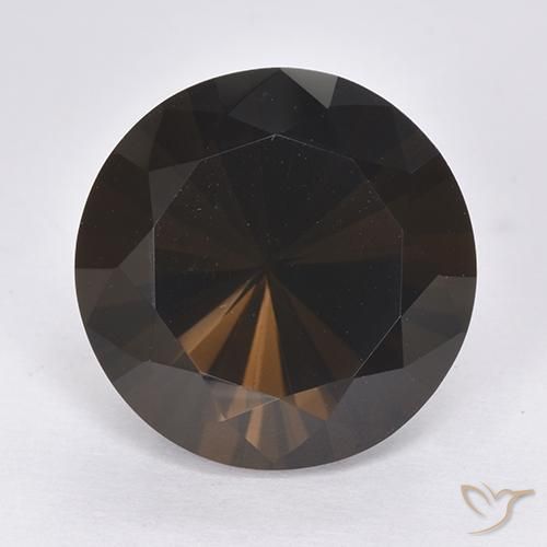 11.87 ct Brown Smoky Quartz Stone, Natural Smoky Quartz in Diamond-Cut Shape for Sale