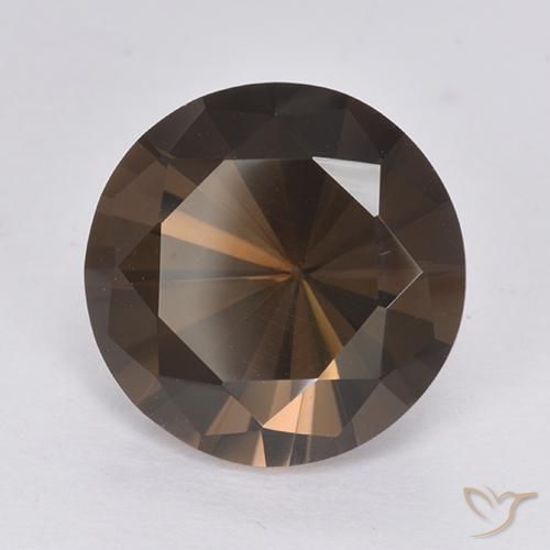 6.60 ct Brown Smoky Quartz Stone, Natural Smoky Quartz in Diamond-Cut Shape for Sale