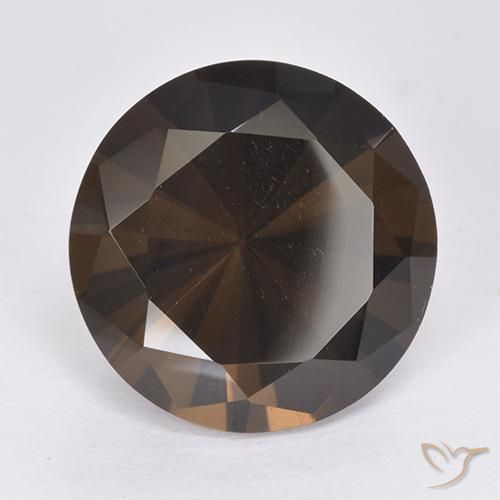 9.78 ct Brown Smoky Quartz Stone, Natural Smoky Quartz in Diamond-Cut Shape for Sale