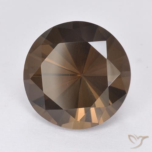 7.30 ct Brown Smoky Quartz Stone, Natural Smoky Quartz in Diamond-Cut Shape for Sale