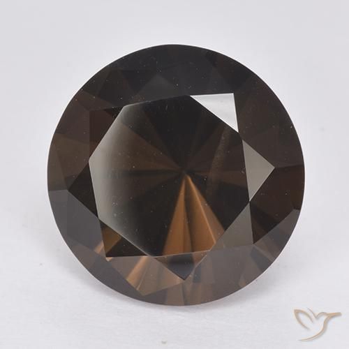 10.91 ct Brown Smoky Quartz Stone, Natural Smoky Quartz in Diamond-Cut Shape for Sale