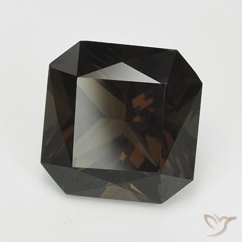 7.38 ct Brown Smoky Quartz Stone, Natural Smoky Quartz in Octagon Facet Shape for Sale
