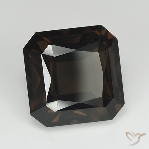 9.82 ct Brown Smoky Quartz Stone, Natural Smoky Quartz in Octagon Facet Shape for Sale