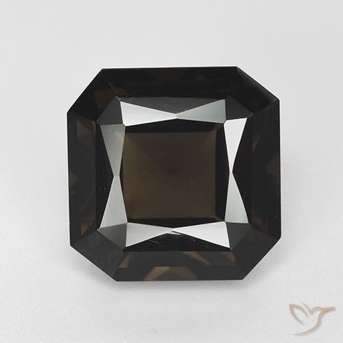 8.68ct Natural Chocolate Brown Smoky Quartz, Emerald Cut, VVS