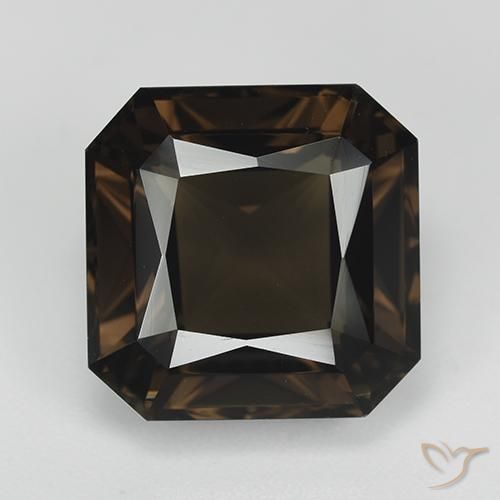 11.91ct Natural Brown Smoky Quartz, Emerald Cut, VVS