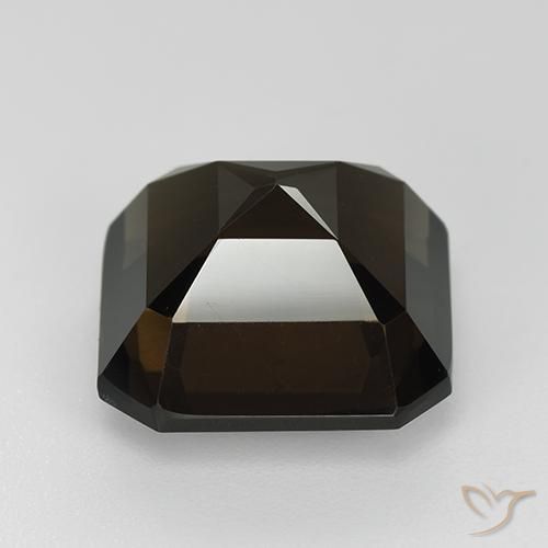 Smoky Quartz Gemstone in 13 x 13 mm (calibrated) Size for Sale, Smoky Quartz Stone in Chocolate Brown Color
