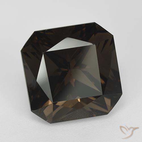11.02 ct Brown Smoky Quartz Stone, Natural Smoky Quartz in Octagon / Scissor Cut Shape for Sale