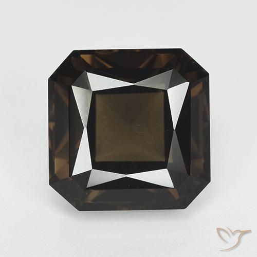 9.08ct Natural Medium Brown Smoky Quartz, Emerald Cut, VVS
