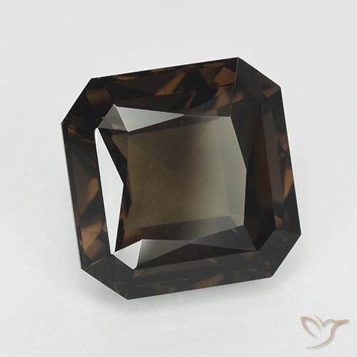 9.08 ct Brown Smoky Quartz Stone, Natural Smoky Quartz in Octagon / Scissor Cut Shape for Sale