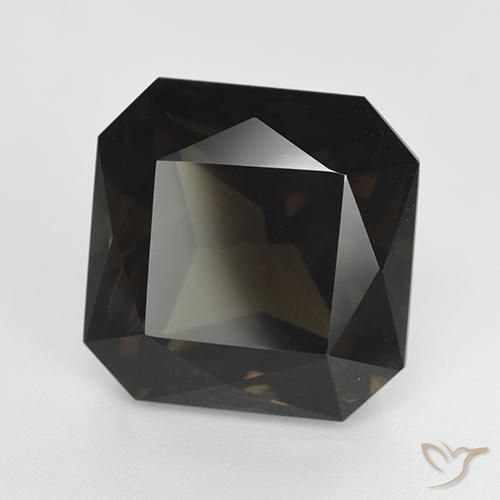 15.03ct Natural Medium Brown Smoky Quartz, Emerald Cut, VVS