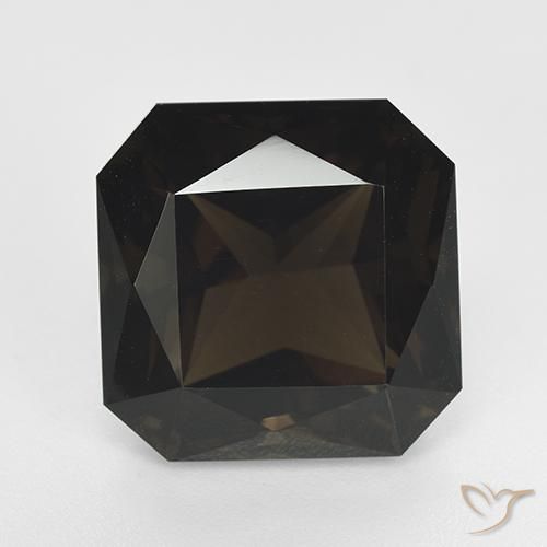 15.03 ct Brown Smoky Quartz Stone, Natural Smoky Quartz in Octagon Facet Shape for Sale