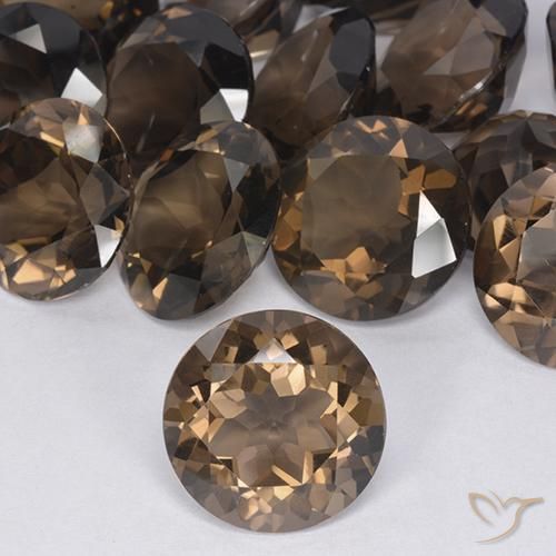 10.19ct Natural Warm Brown Smoky Quartz, Round, VVS-VS