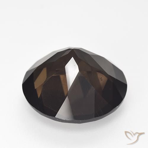 Smoky Quartz Gemstone in 17 mm (calibrated) Size for Sale, Smoky Quartz Stone in Medium Brown Color