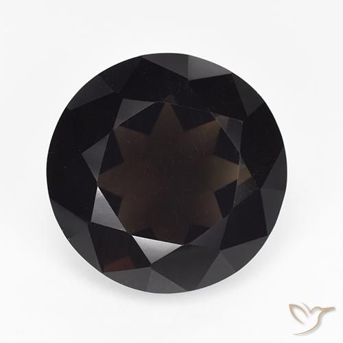 11.30 ct Brown Smoky Quartz Stone, Natural Smoky Quartz in Round Facet Shape for Sale