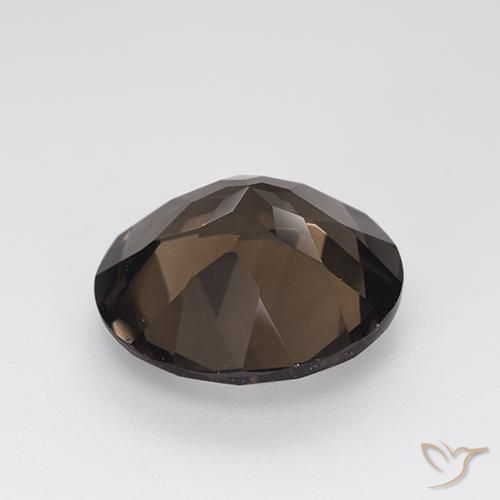 Smoky Quartz Gemstone in 14 mm (calibrated) Size for Sale, Smoky Quartz Stone in Medium Brown Color