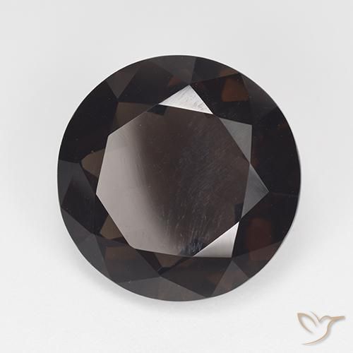 11.15 ct Brown Smoky Quartz Stone, Natural Smoky Quartz in Round Facet Shape for Sale