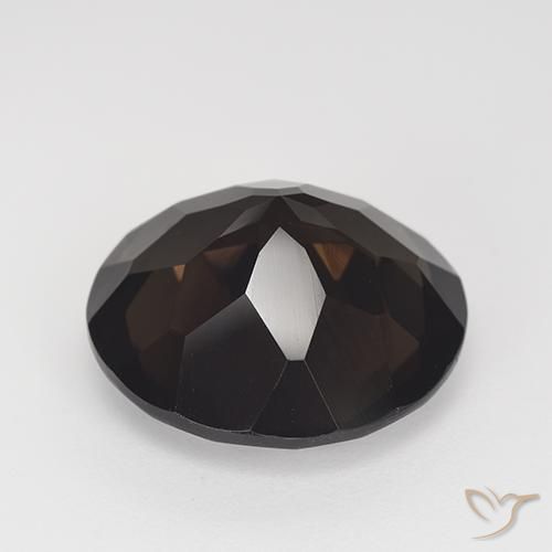 Smoky Quartz Gemstone in 16 mm (calibrated) Size for Sale, Smoky Quartz Stone in Dark Brown Color