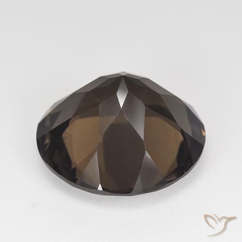 Smoky Quartz Gemstone in 15 mm (calibrated) Size for Sale, Smoky Quartz Stone in Medium Brown Color