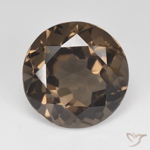 14.30ct Natural Chocolate Brown Smoky Quartz, Round, VVS-VS