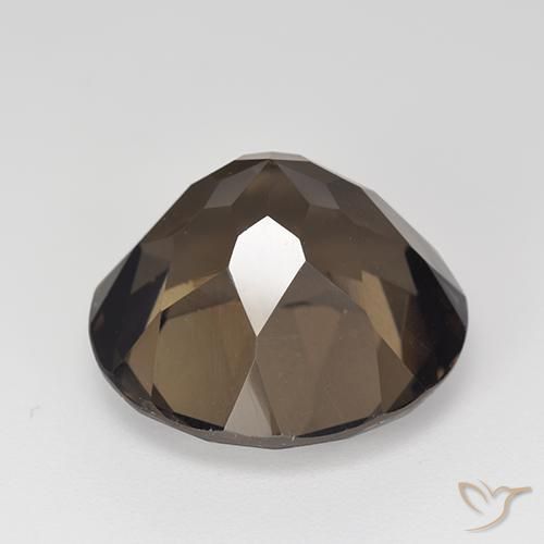 Smoky Quartz Gemstone in 16 mm (calibrated) Size for Sale, Smoky Quartz Stone in Chocolate Brown Color