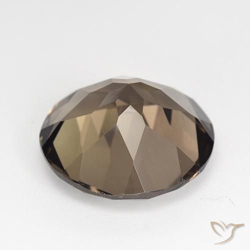 Smoky Quartz Gemstone in 16 mm (calibrated) Size for Sale, Smoky Quartz Stone in Walnut Brown Color