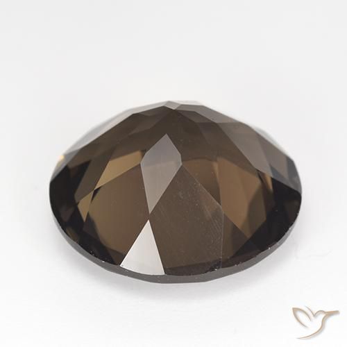 Smoky Quartz Gemstone in 17 mm (calibrated) Size for Sale, Smoky Quartz Stone in Hickory Brown Color