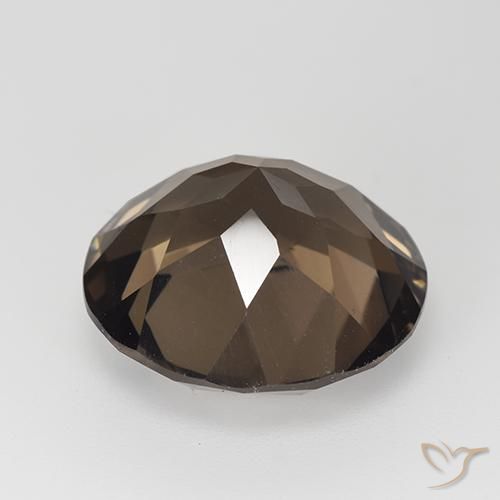 Smoky Quartz Gemstone in 16 mm (calibrated) Size for Sale, Smoky Quartz Stone in Warm Brown Color