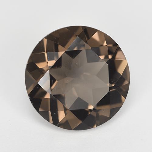 7.50 ct Brown Smoky Quartz Stone, Natural Smoky Quartz in Round Facet Shape for Sale