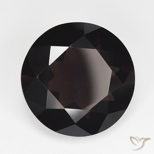 12.25 ct Brown Smoky Quartz Stone, Natural Smoky Quartz in Round Facet Shape for Sale