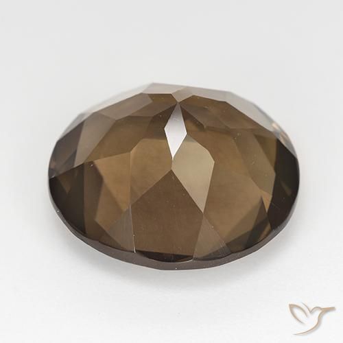 Smoky Quartz Gemstone in 16 mm (calibrated) Size for Sale, Smoky Quartz Stone in Gingerbread Brown Color