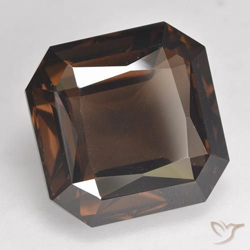 11.87 ct Brown Smoky Quartz Stone, Natural Smoky Quartz in Octagon / Scissor Cut Shape for Sale