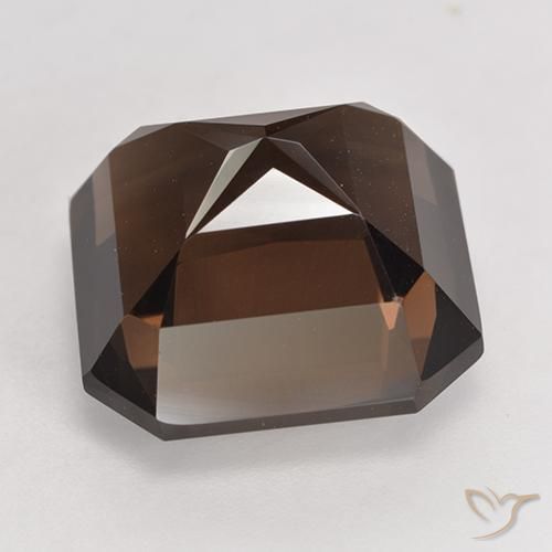 Smoky Quartz Gemstone in 14 x 14 mm (calibrated) Size for Sale, Smoky Quartz Stone in Reddish Brown Color