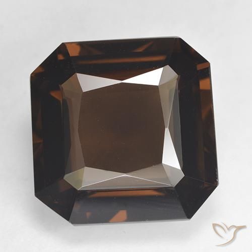 10.50ct Natural Medium Brown Smoky Quartz, Emerald Cut, VVS