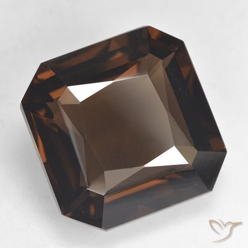 10.50 ct Brown Smoky Quartz Stone, Natural Smoky Quartz in Octagon / Scissor Cut Shape for Sale