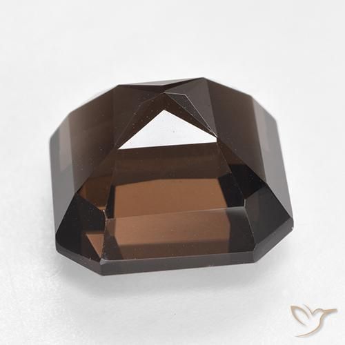 Smoky Quartz Gemstone in 12 x 12 mm (calibrated) Size for Sale, Smoky Quartz Stone in Hickory Brown Color