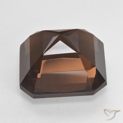 Smoky Quartz Gemstone in 14 x 14 mm (calibrated) Size for Sale, Smoky Quartz Stone in Medium Brown Color