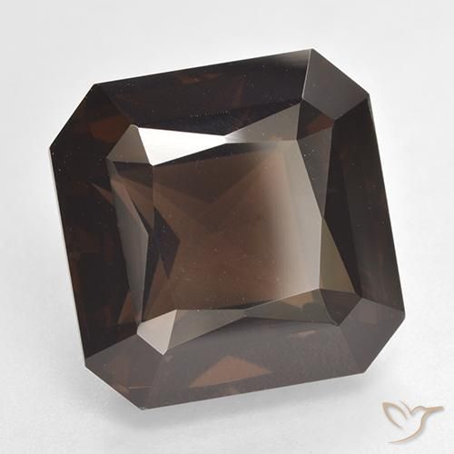 14.13 ct Brown Smoky Quartz Stone, Natural Smoky Quartz in Octagon / Scissor Cut Shape for Sale