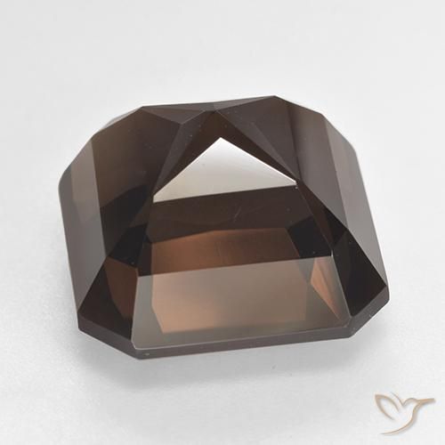 Smoky Quartz Gemstone in 14 x 14 mm (calibrated) Size for Sale, Smoky Quartz Stone in Reddish Brown Color
