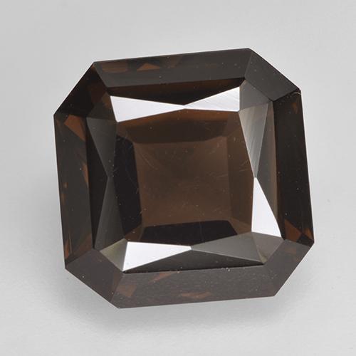 11.2 x 11.1mm Octagon / Scissor Cut Brown Smoky Quartz from Brazil, Weight of 6.7ct, Natural untreated gemstone in VVS Clarity, 1pc Smoky Quartz - the Color is Brown, Mohs Hardness of 7 suitable for daily wear jewelry, Photo A