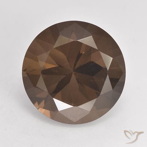 Warm Brown Дымчатый Кварц Камень - 6.1ct Бриллиантовая Огранка (ID: 530637)