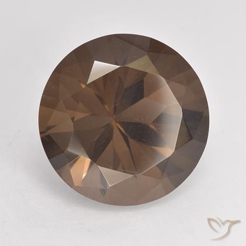 6.10 ct Brown Smoky Quartz Stone, Natural Smoky Quartz in Diamond-Cut Shape for Sale