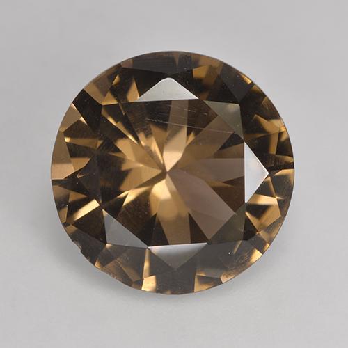 Warm Brown Дымчатый Кварц Камень - 4.7ct Бриллиантовая Огранка (ID: 530639)