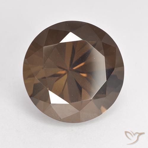 6.40 ct Brown Smoky Quartz Stone, Natural Smoky Quartz in Diamond-Cut Shape for Sale