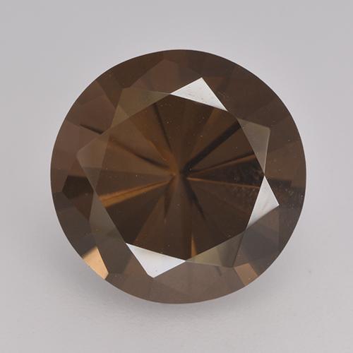 Hickory Brown Smoky Quartz Gem - 5.5ct Diamond-Cut (ID: 530989)