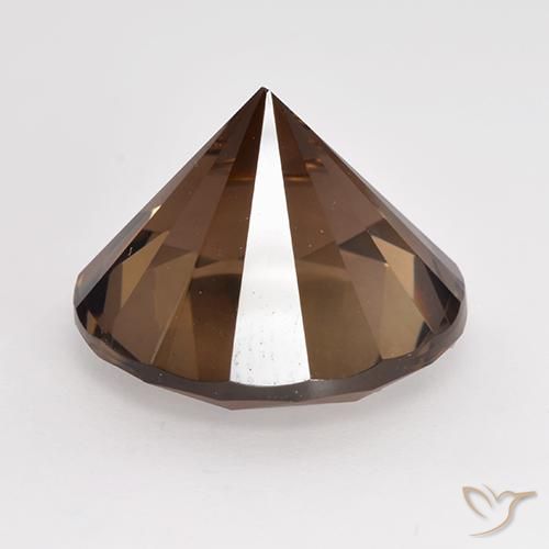 Smoky Quartz Gemstone in 14 mm (calibrated) Size for Sale, Smoky Quartz Stone in Medium Brown Color